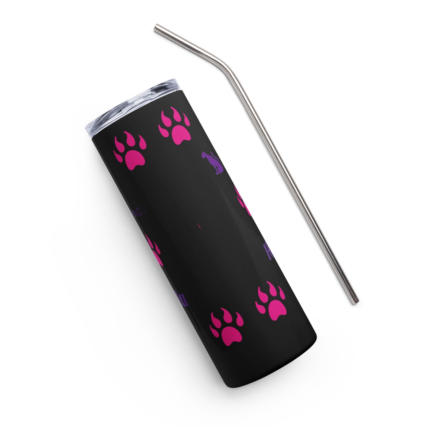 Distinct Black Stainless Steel Large Tumbler