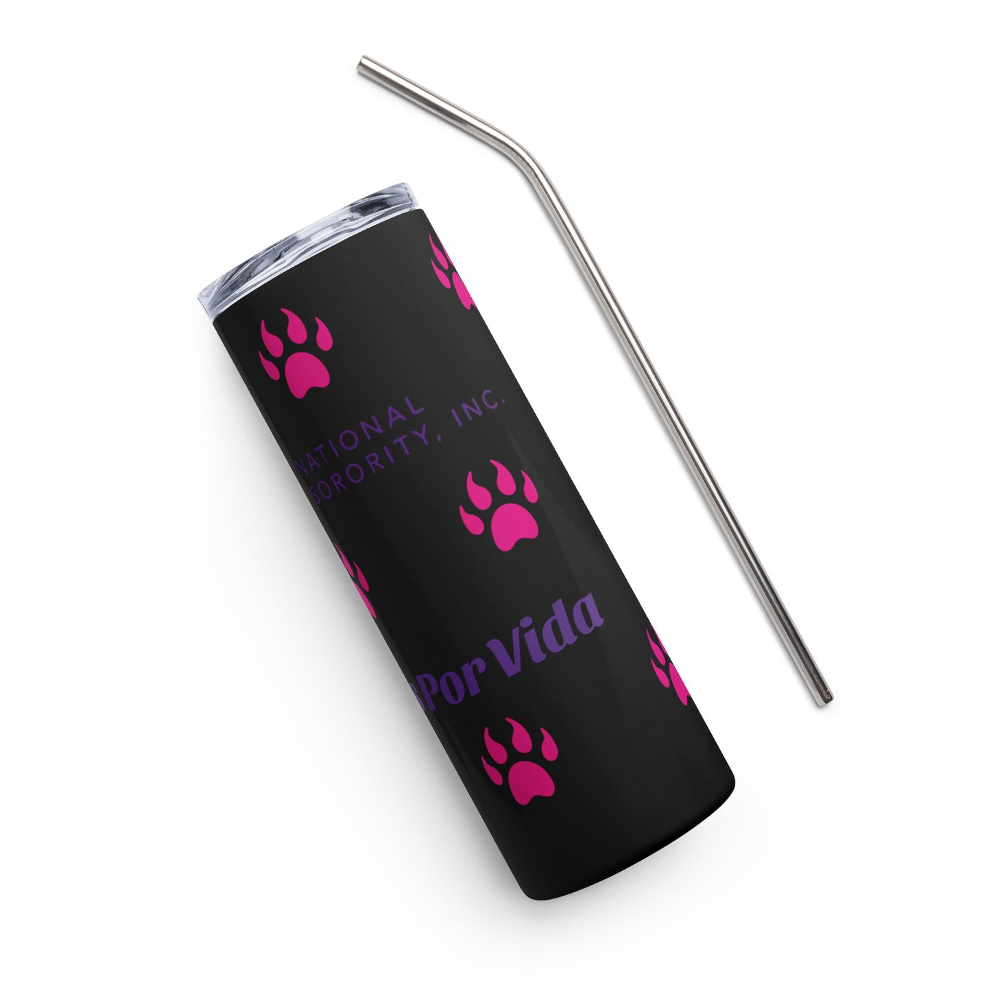 Distinct Black Stainless Steel Large Tumbler
