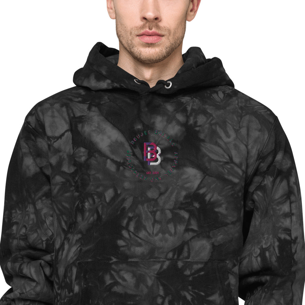 Branded Champion tie-dye hoodie