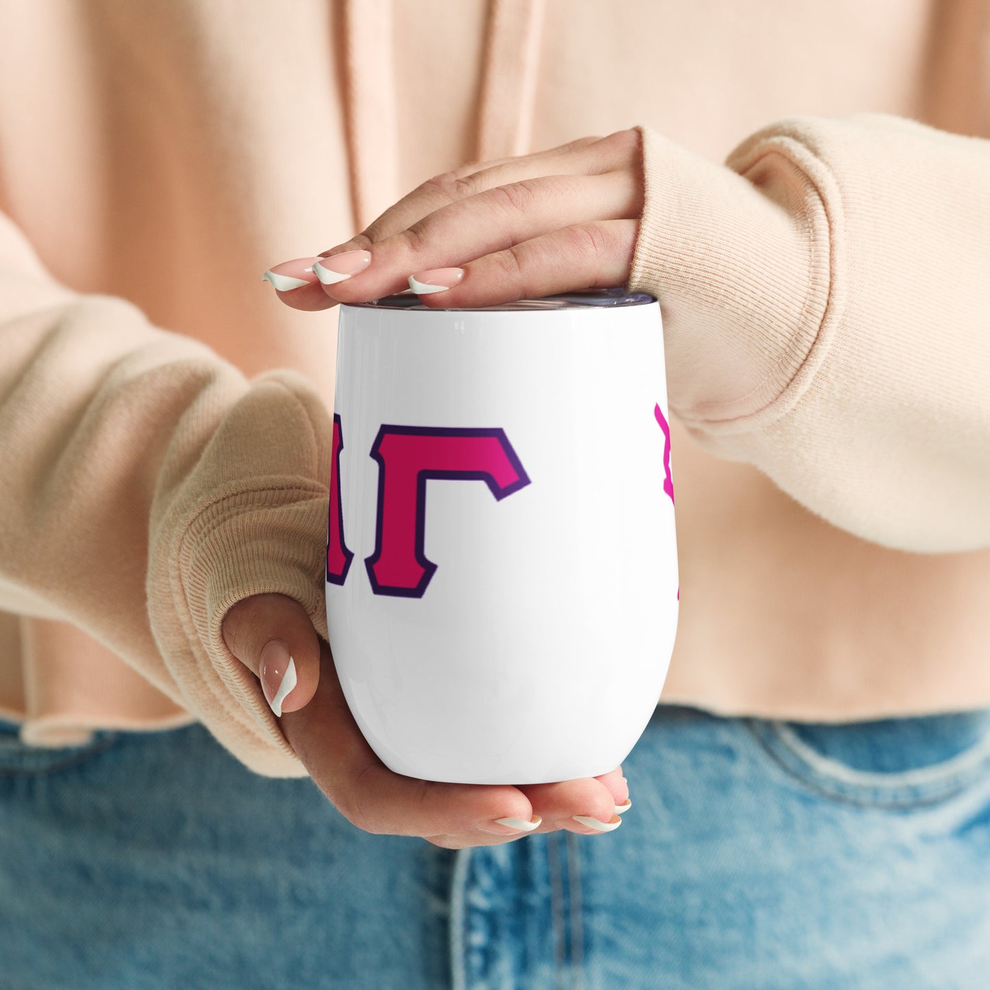 Distinct White Small Tumbler
