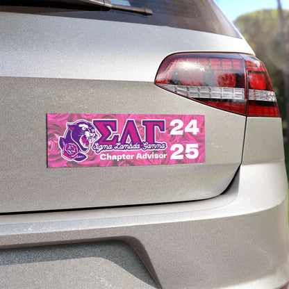 Personalized Sorority Car Magnets - Sigma Lambda Gamma Chapter Advisor