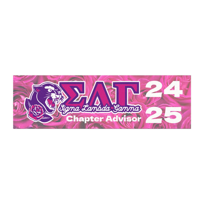 Personalized Sorority Car Magnets - Sigma Lambda Gamma Chapter Advisor