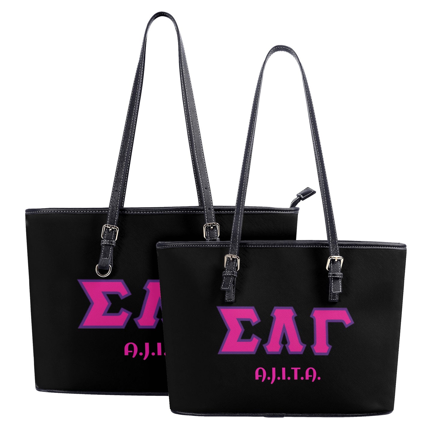 Customizable Distinct Black Tote Bags