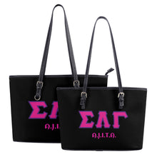 Load image into Gallery viewer, Customizable Distinct Black Tote Bags
