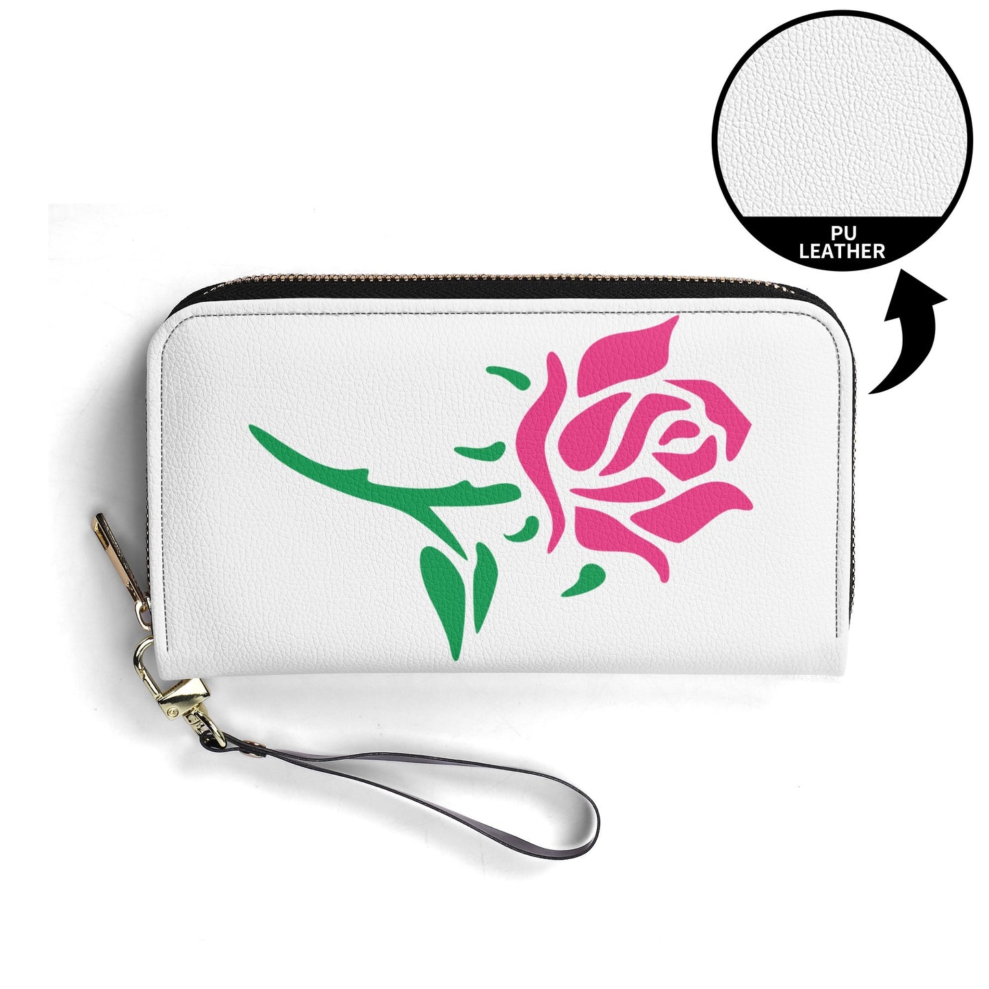 Distinct White Wristlet