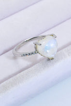 Load image into Gallery viewer, Heart-Shaped Natural Moonstone Ring
