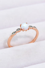 Load image into Gallery viewer, Opal Contrast Platinum-Plated Ring
