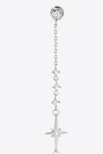Load image into Gallery viewer, Inlaid Zircon 925 Sterling Silver Single Chain Earring
