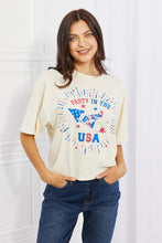 Load image into Gallery viewer, mineB Party In The USA Graphic Crop Top
