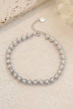 Load image into Gallery viewer, 925 Sterling Silver Opal Heart Bracelet
