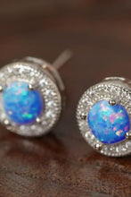 Load image into Gallery viewer, Opal 4-Prong Round Stud Earrings
