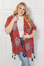 Load image into Gallery viewer, Justin Taylor Paisley Design Kimono in Red
