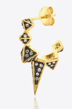 Load image into Gallery viewer, Geometric Zircon Decor 925 Sterling Silver Earrings
