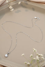 Load image into Gallery viewer, Opal Round Pendant Chain Necklace
