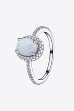 Load image into Gallery viewer, Opal 925 Sterling Silver Halo Ring
