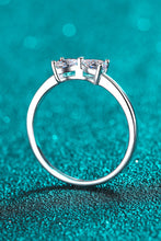 Load image into Gallery viewer, Moissanite Bow Rhodium-Plated Ring
