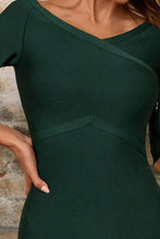 Load image into Gallery viewer, Half Sleeve V-Neck Bandage Dress

