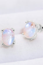 Load image into Gallery viewer, Natural Moonstone 4-Prong Stud Earrings
