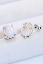 Load image into Gallery viewer, Natural Moonstone 4-Prong Stud Earrings
