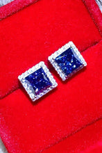 Load image into Gallery viewer, 925 Sterling Silver 4 Carat Moissanite Square Earrings

