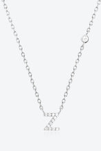 Load image into Gallery viewer, V To Z Zircon 925 Sterling Silver Necklace
