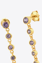 Load image into Gallery viewer, Inlaid Zircon 925 Sterling Silver Earrings
