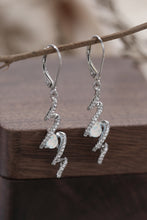 Load image into Gallery viewer, Twisted Opal Drop Earrings
