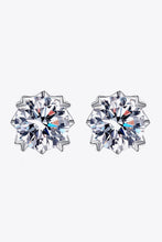 Load image into Gallery viewer, 925 Sterling Silver 4 Carat Moissanite Stud Earrings

