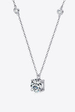 Load image into Gallery viewer, 2 Carat Moissanite 4-Prong 925 Sterling Silver Necklace
