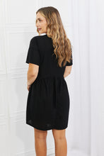 Load image into Gallery viewer, BOMBOM Another Day Swiss Dot Casual Dress in Black
