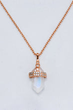 Load image into Gallery viewer, 925 Sterling Silver Moonstone Pendant Necklace
