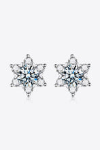 Load image into Gallery viewer, 2 Carat Moissanite Floral Stud Earrings
