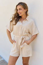 Load image into Gallery viewer, Petal Dew At Her Best Full Size Button Down Romper
