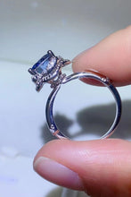 Load image into Gallery viewer, 2 Carat Moissanite Contrast 925 Sterling Silver Ring
