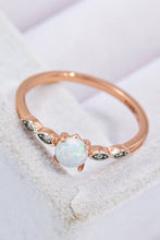 Load image into Gallery viewer, Opal Contrast Platinum-Plated Ring
