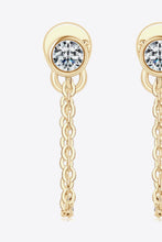 Load image into Gallery viewer, Inlaid Moissanite Chain Earrings
