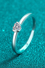Load image into Gallery viewer, Heart-Shaped Moissanite Solitaire Ring
