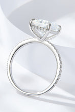 Load image into Gallery viewer, 4 Carat Moissanite 4-Prong Side Stone Ring
