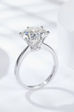 Load image into Gallery viewer, Platinum-Plated 5 Carat  Moissanite Solitaire Ring
