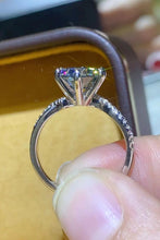 Load image into Gallery viewer, 2 Carat Moissanite Ring in Smokey Gray
