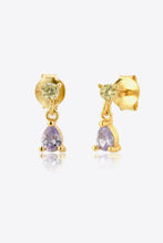 Load image into Gallery viewer, Inlaid Zircon 925 Sterling Silver Drop Earrings

