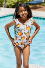 Load image into Gallery viewer, Marina West Swim Float On Ruffled One-Piece in Citrus Orange
