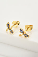 Load image into Gallery viewer, Tanzanite Dragonfly-Shaped Earrings
