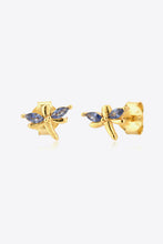 Load image into Gallery viewer, Tanzanite Dragonfly-Shaped Earrings
