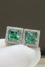 Load image into Gallery viewer, 2 Carat Moissanite Square Stud Earrings
