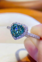 Load image into Gallery viewer, 1-Carat Moissanite Heart Ring
