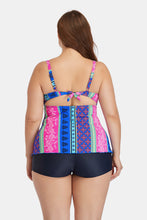 Load image into Gallery viewer, Plus Size Printed Crisscross Cutout Two-Piece Swim Set
