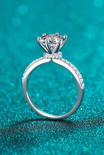 Load image into Gallery viewer, 925 Sterling Silver 2 Carat Moissanite Ring
