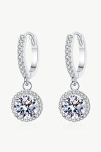 Load image into Gallery viewer, Moissanite Round-Shaped Drop Earrings
