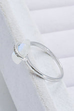 Load image into Gallery viewer, Natural Moonstone Platinum-Plated Ring
